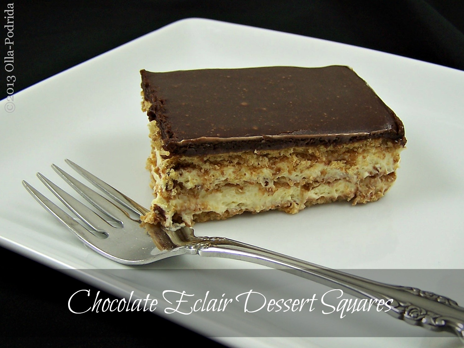 OllaPodrida Chocolate Éclair Dessert Squares