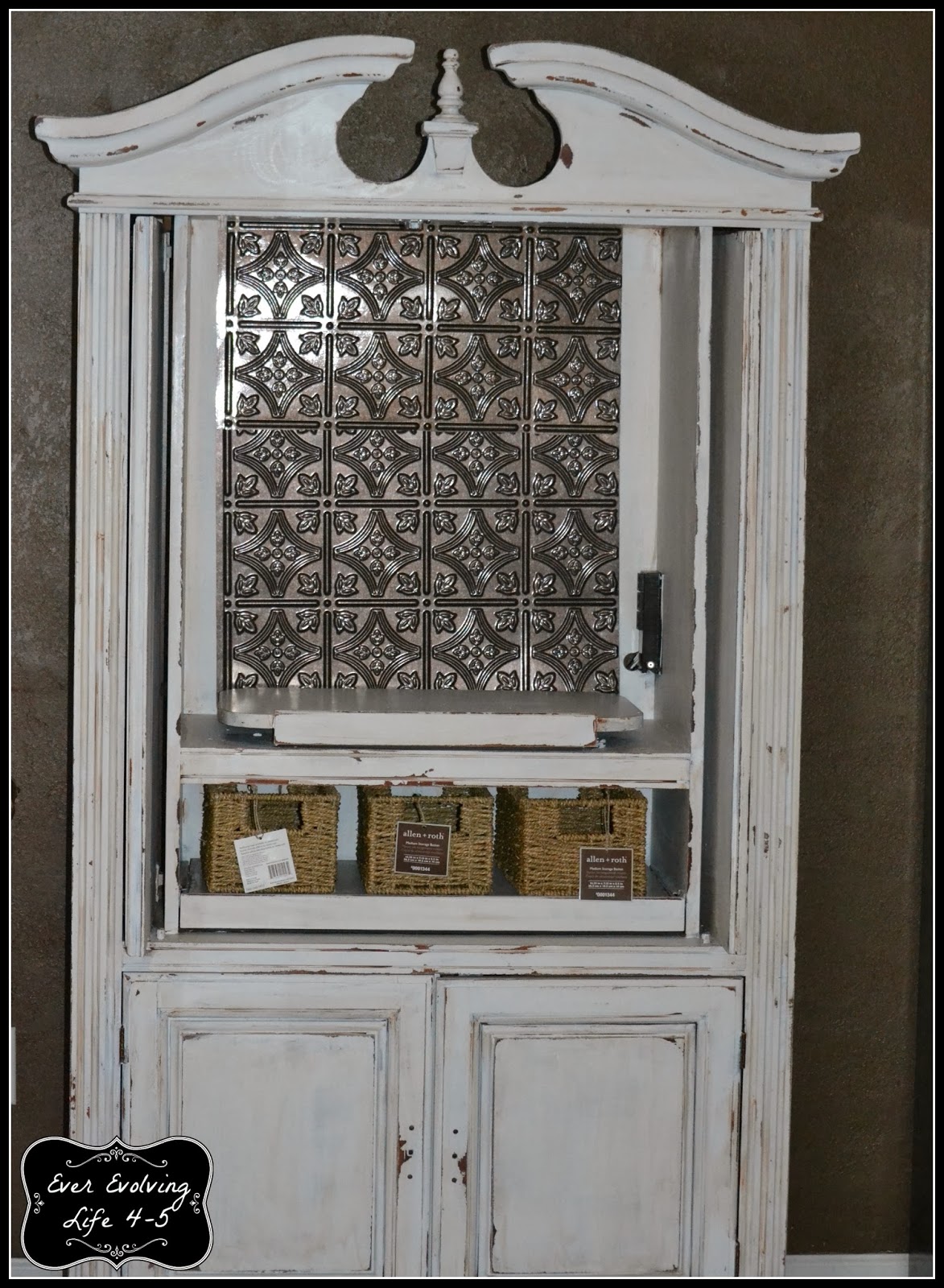 Ever Evolving Life 45 Armoire Turned Coffee Bar