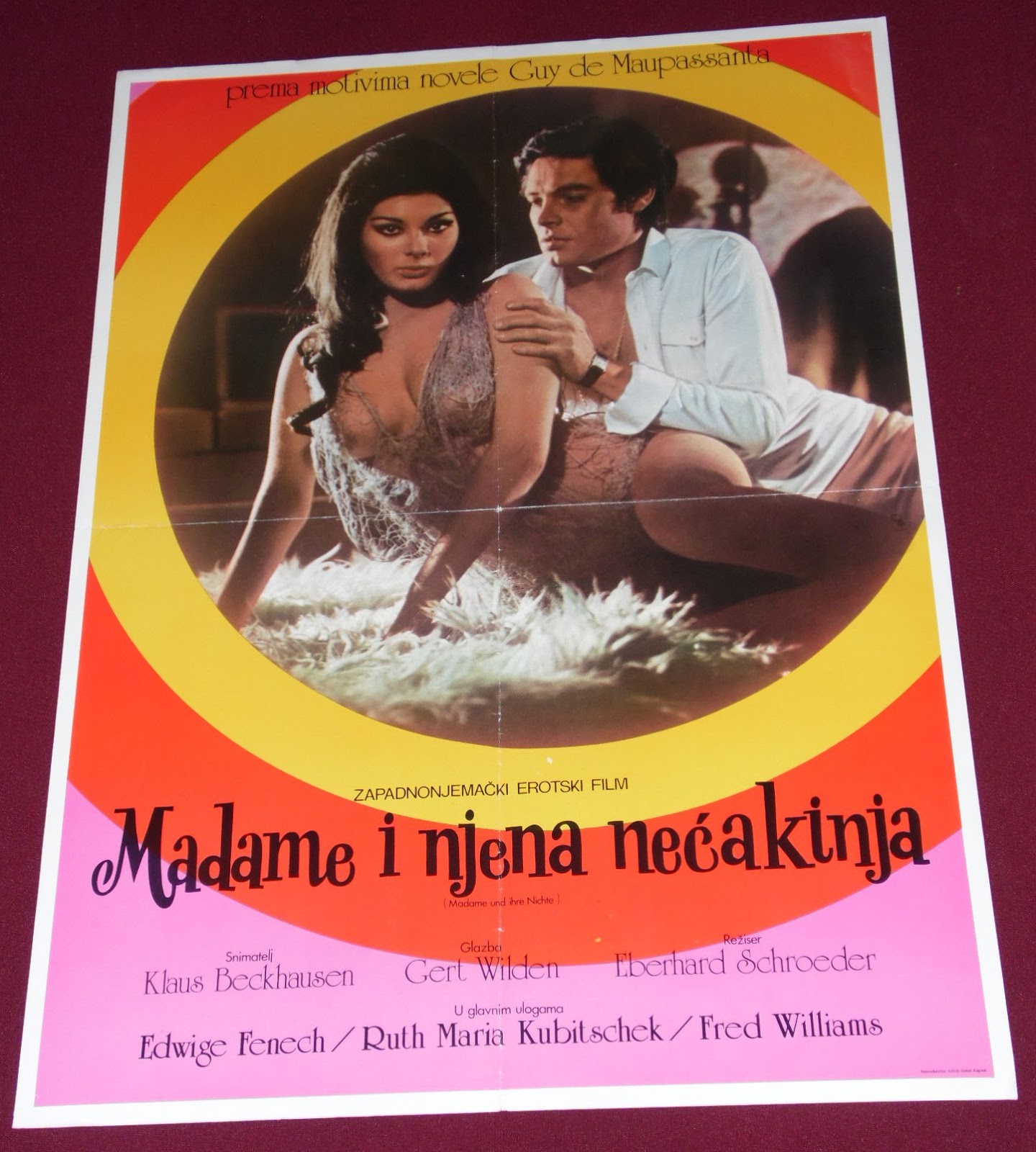 YugoRare Movie Posters Madame and Her Niece (1969) Madame und ihre Nichte (original title)