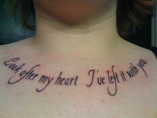 quotes on pics. Nice lil quotes on life tattoo