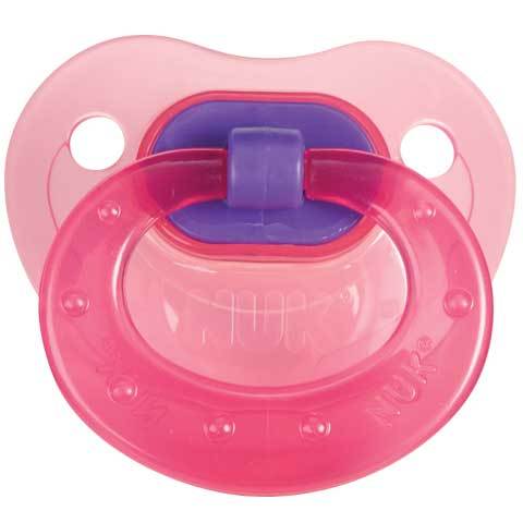 Just one of many pacifiers modified with a strong, neodymium magnet. Visit our website by clicking the above CLICK HERE link to see more.