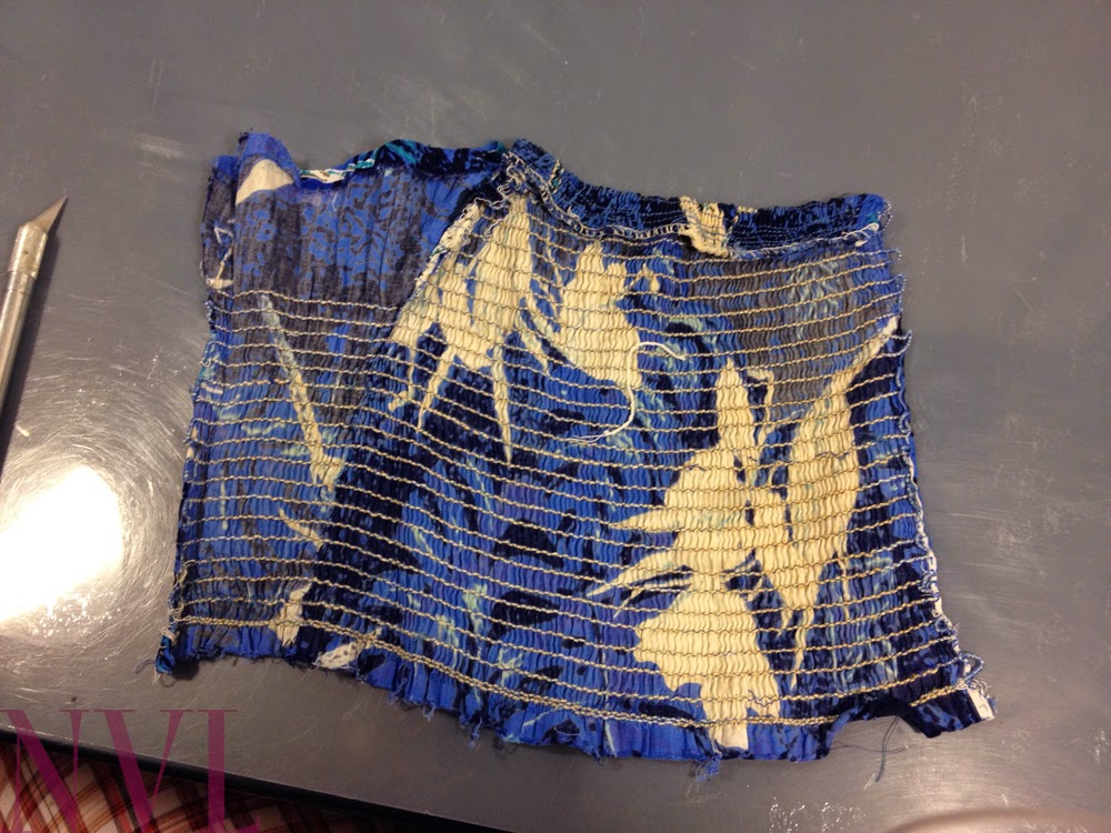 NewVintageLady Clothing restoration Repairing rotted shirring pt 1