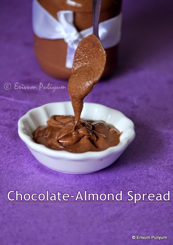homemade chocolate-almond spread (2 ingredient spread)  & homemade almond butter 