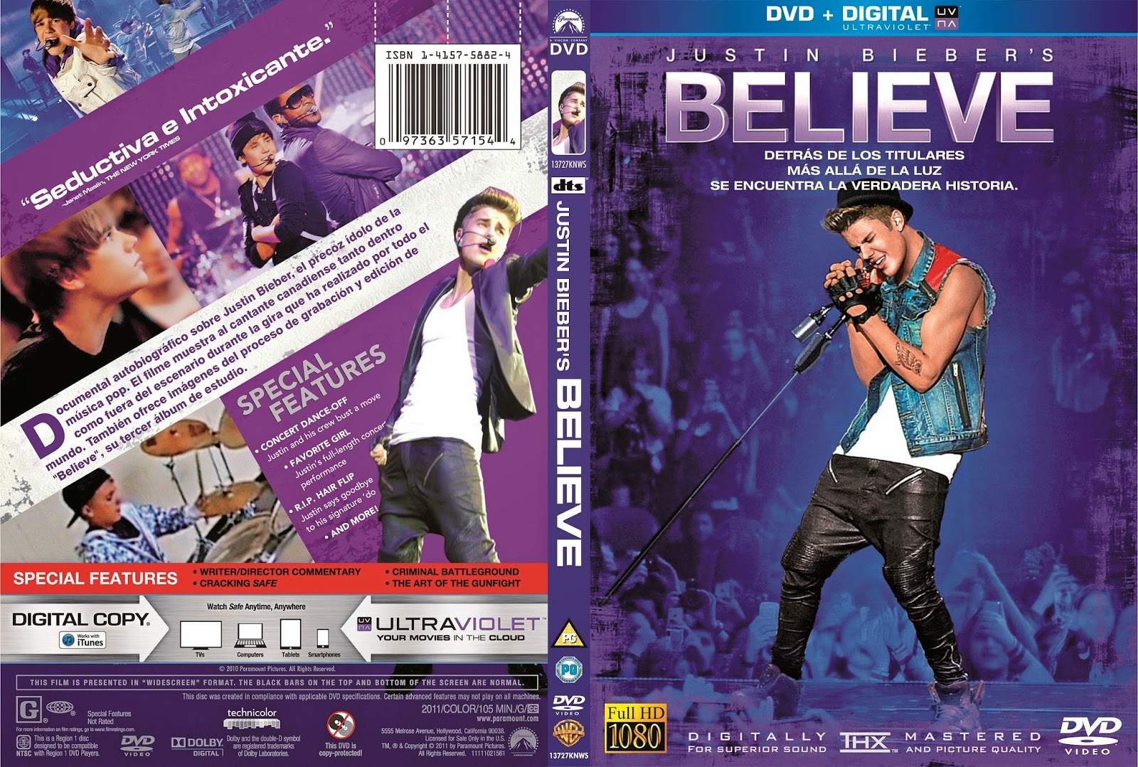 CARATULAS GRATIS DVD: Justin Bieber's Believe