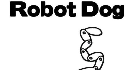 Robot Dog Printable Coloring Sheet For Kids