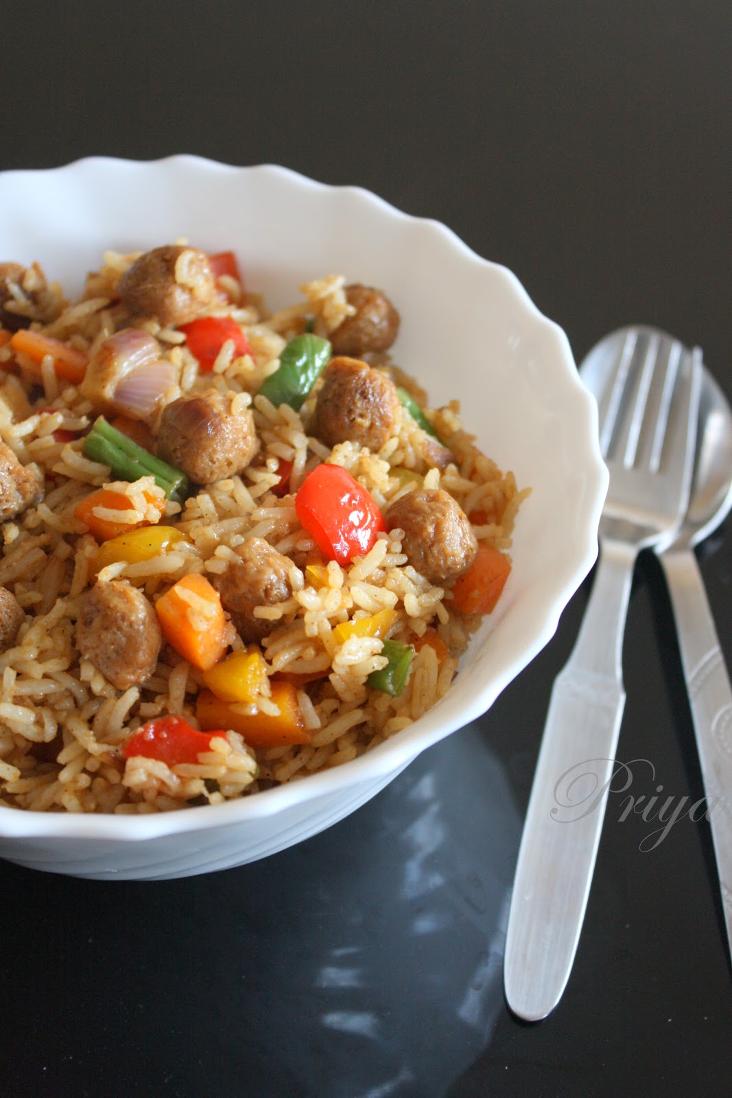 Cook like Priya Meal Maker fried rice Soya Chunks Fried Rice Soya
