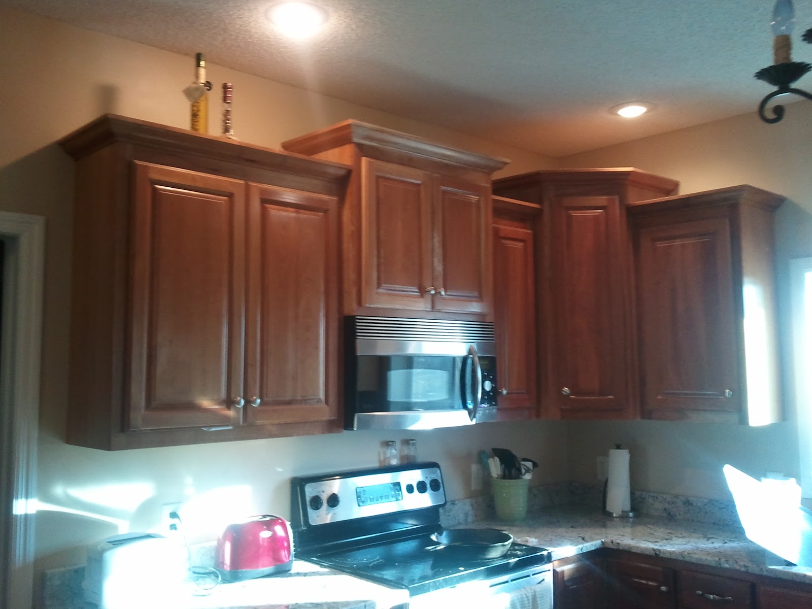 Kitchen cabinets estimate Cherry Finish Kitchen Cabinets