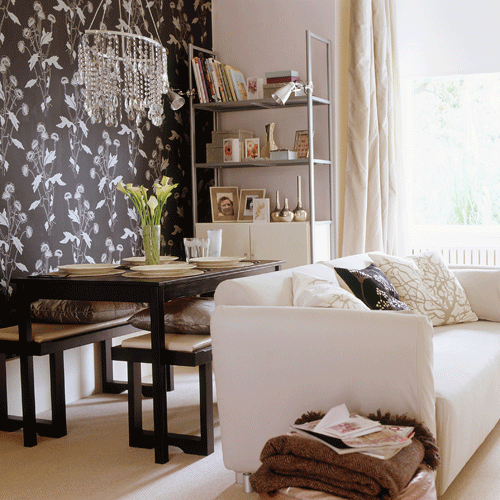 New Home Interior Design: Dining room wallpaper ideas