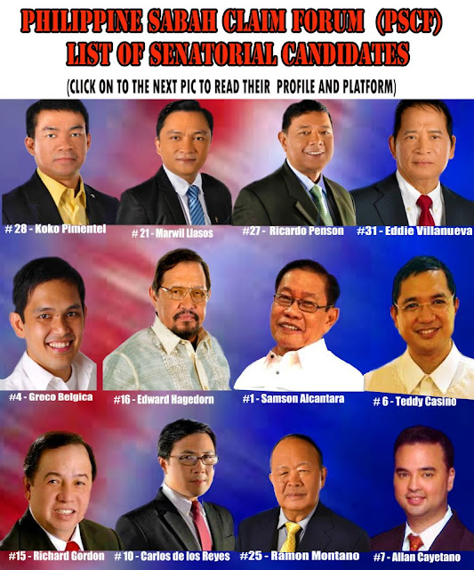 SABAH CLAIM SOCIETY PH Election 2013 Senatorial candidates endorsed