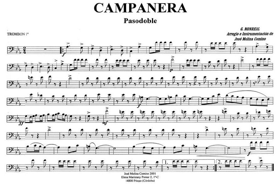 partitura pasodoble campanera pdf 67