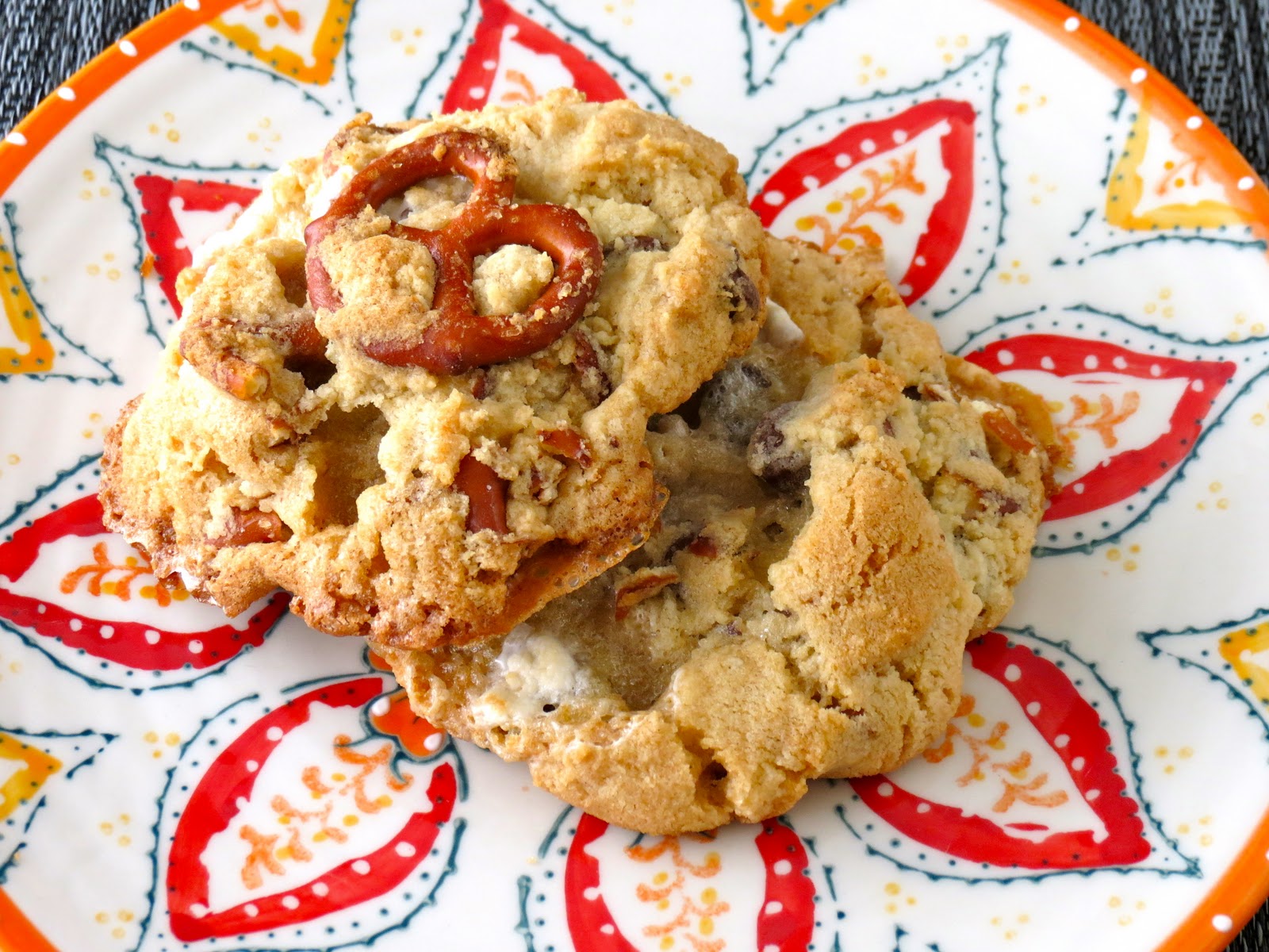 Blonde in the Kitchen Pretzel Chocolate Chip Marshmallow Cookies