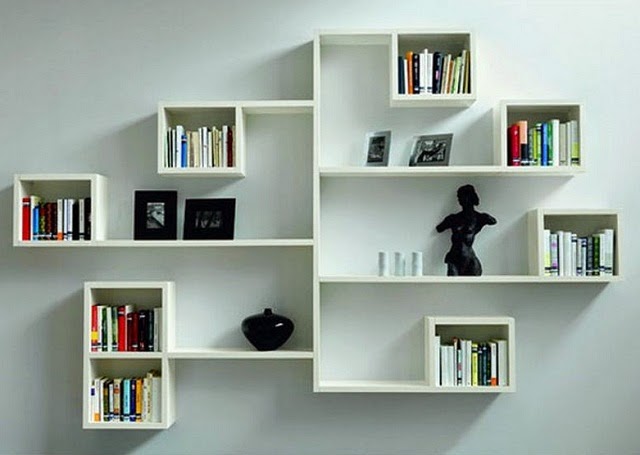 modern minimalist wall shelf