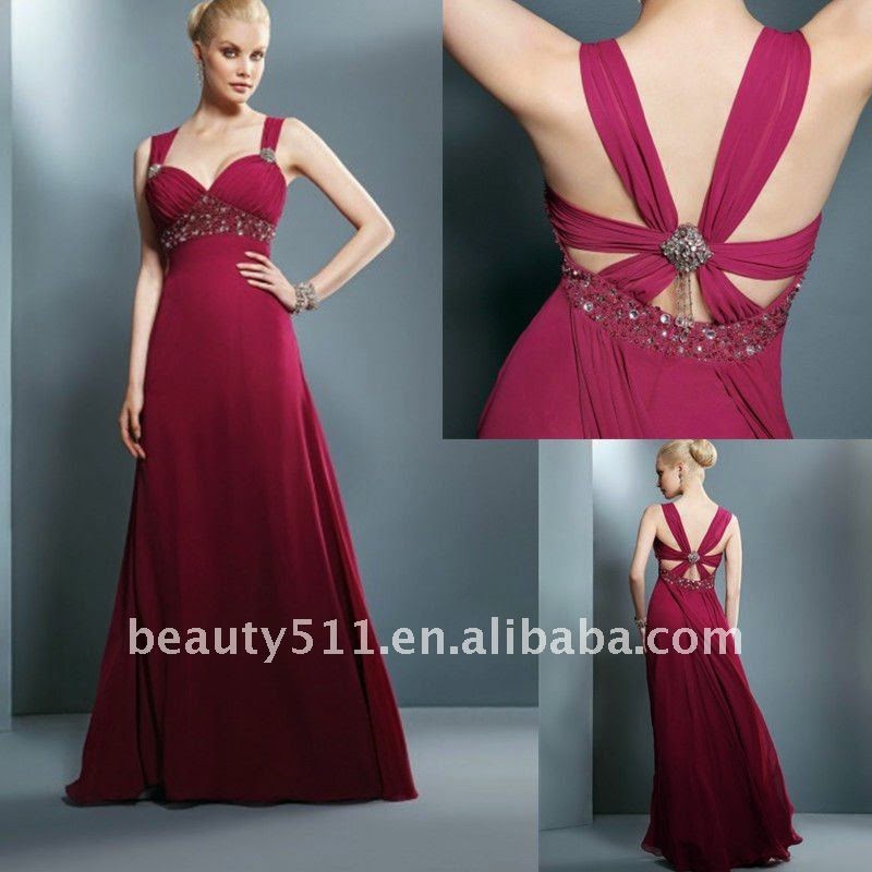 Spaghetti Strap Beading Sash Red Chiffon Christmas Party Dress DEM1047 Spaghetti Strap Beading Sash Red Chiffon Christmas Party Dress DEM1047