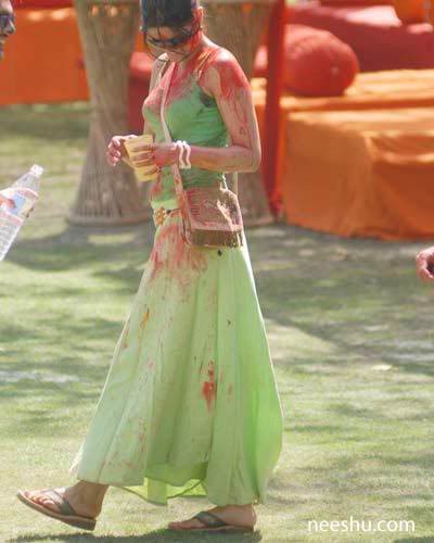 Holi celebration Hot TV actress