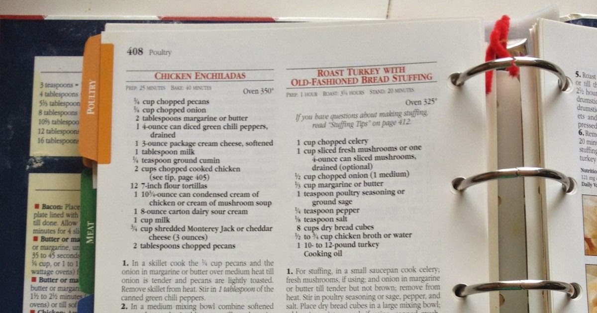 Mae's Cookbook Betty Crocker's Creamy Chicken Enchiladas