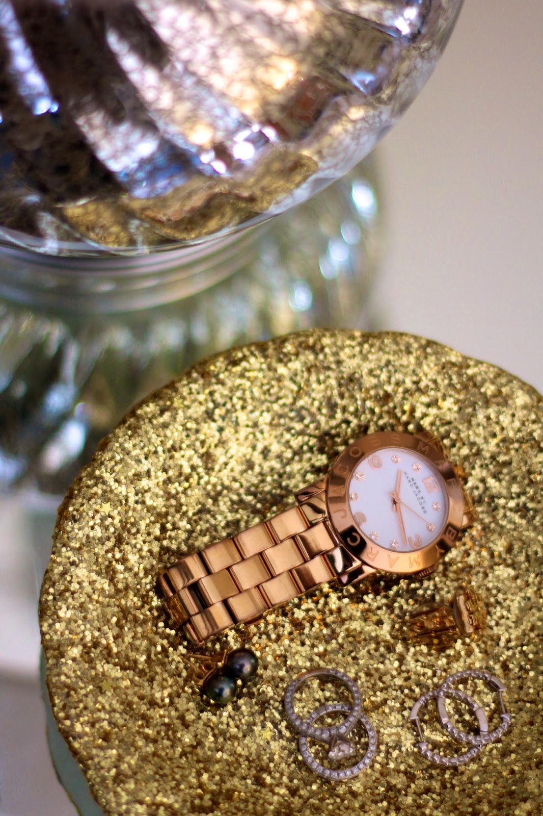 Life By Appointment DIY Glitter Jewelry Dish