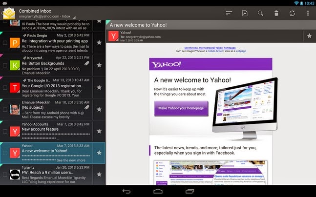 K-@ Mail Pro - email evolved android apk - Screenshoot