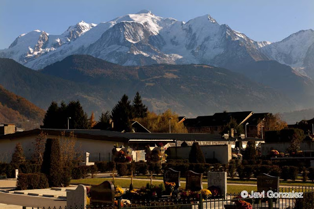 viaje en caravana, Alpes franceses, Montblanc, Francia, 