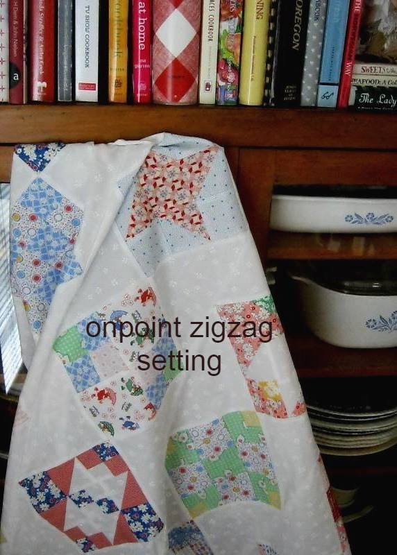 Laugh yourself into Stitches Six Different Quilt Settings
