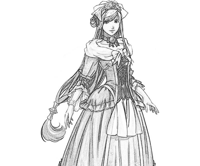 White Knight Chronicles Cisna Princess Coloring Pages white-knight-chronicles-cisna-princess-coloring-pages