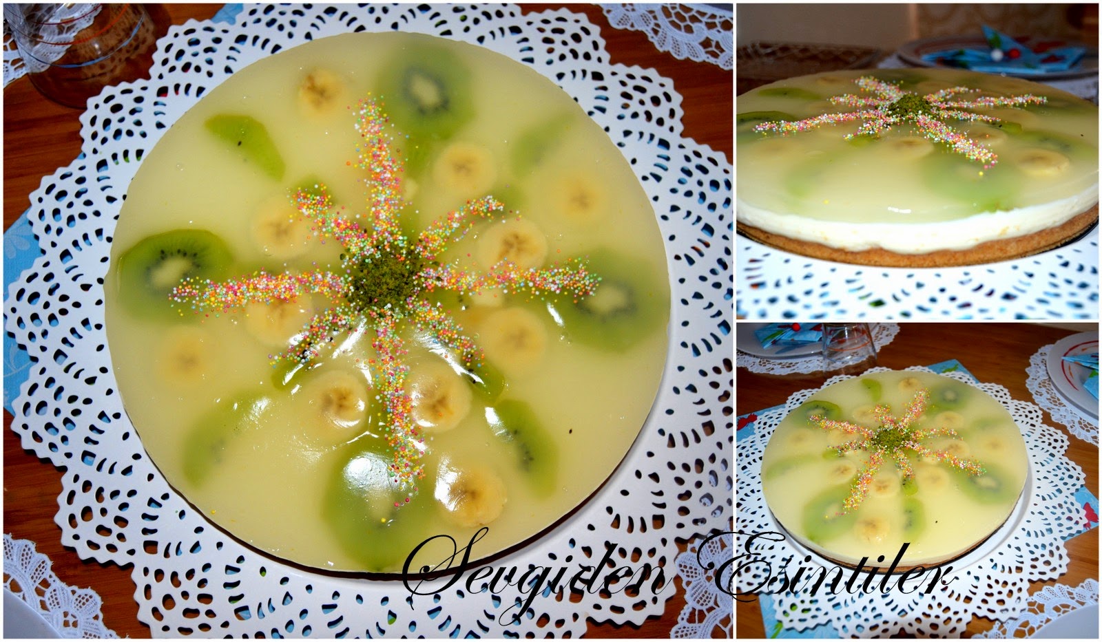 Sevgiden Esintiler Meyveli Limonata Jöleli Pasta