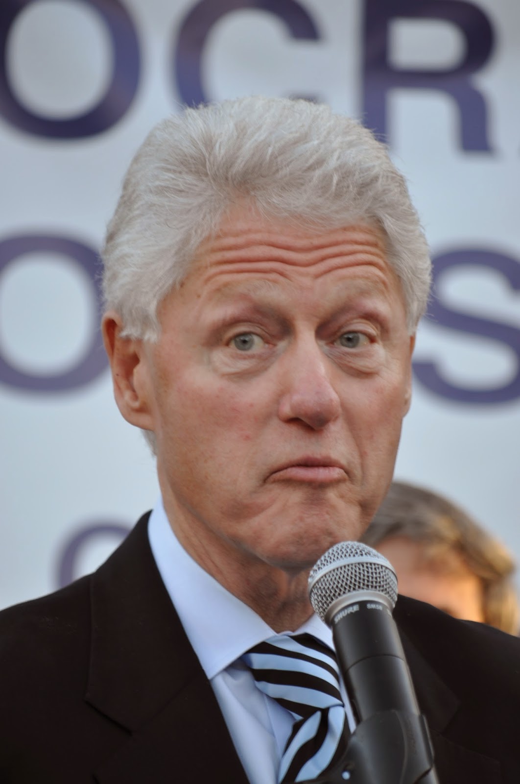 The Ever Expressive Face of Former President Bill Clinton