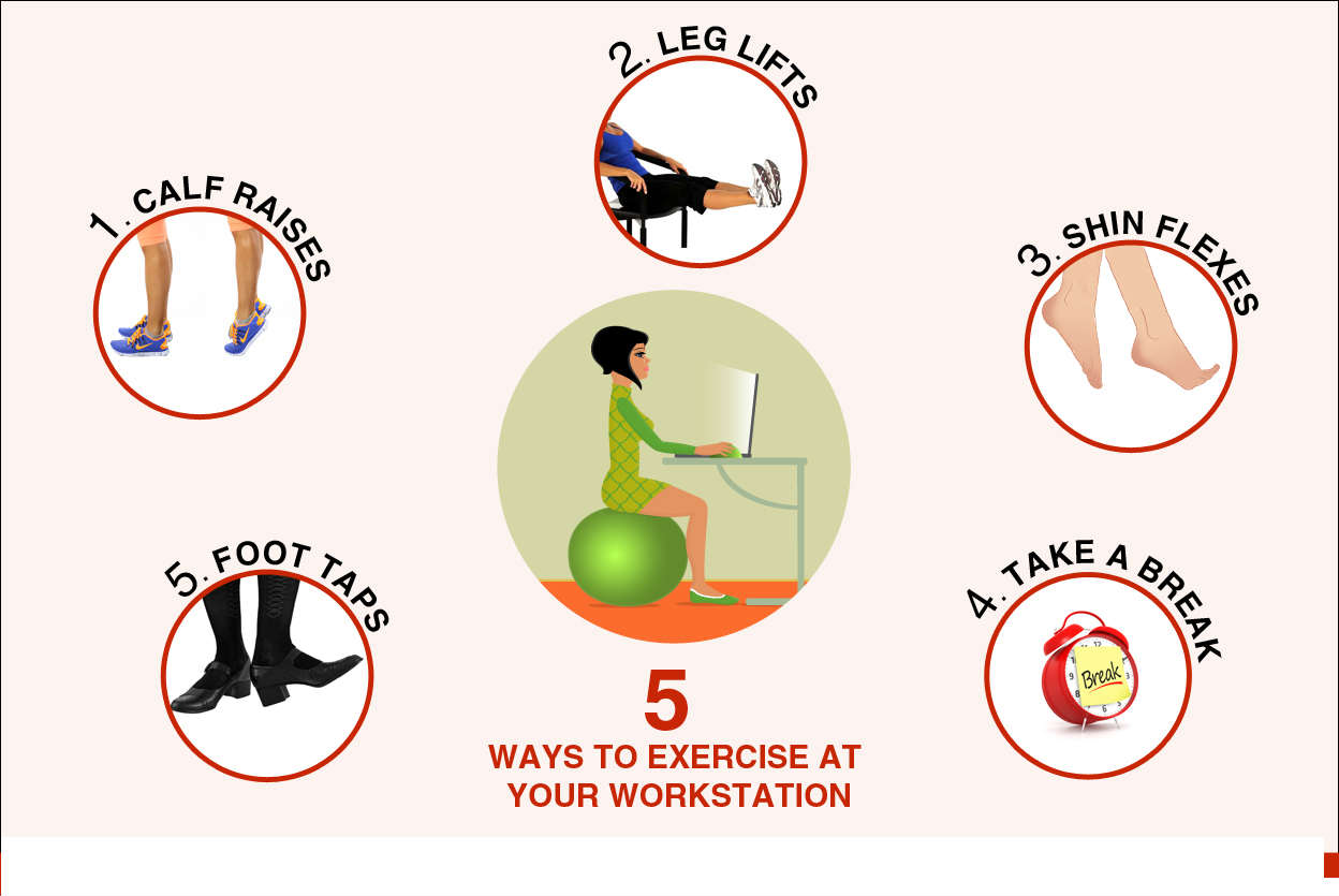 Underonetree 5 Ways To Exercise At Your Workstation