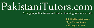Pakistani Teachers are providing online tuition in Pakistan for Math, MBA, Statistics, Accounting,