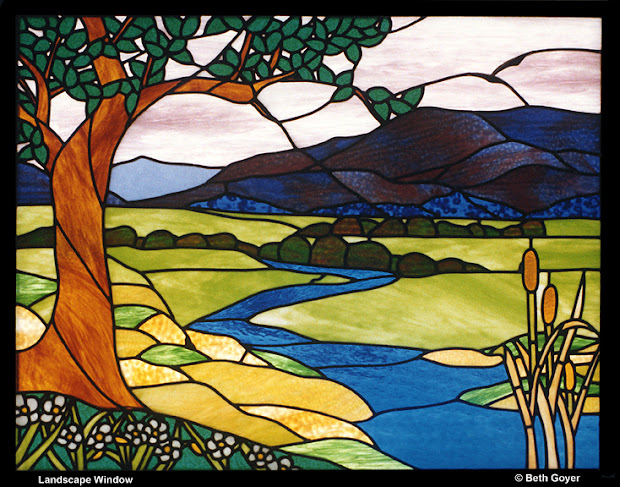 25 Gallery Glass Patterns Of Landscapes Pictures And Ideas On Pro Stained Glass Landscape Life Of Teenager Beautiful Design S