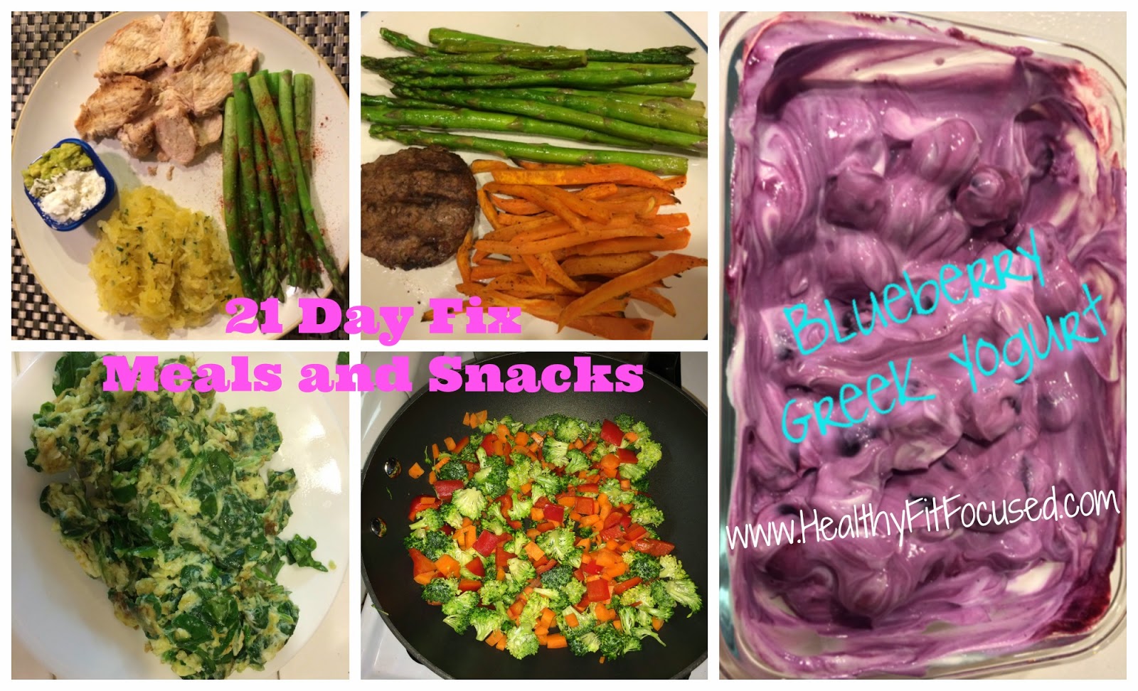 21 Day Fix Meals and Snacks