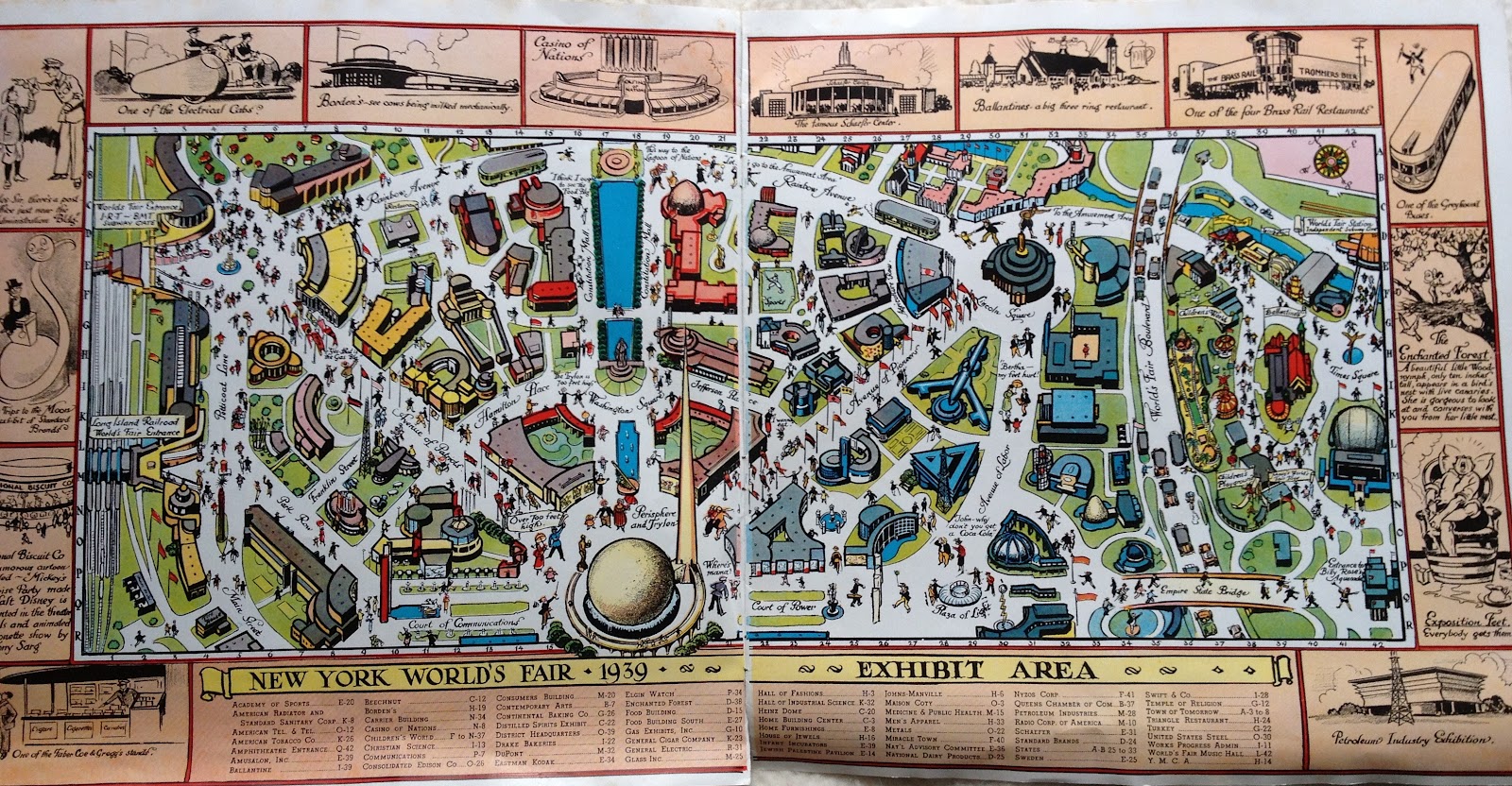 Renfusa: Ephemera: The New York 1939 Official World's Fair Pictorial Map