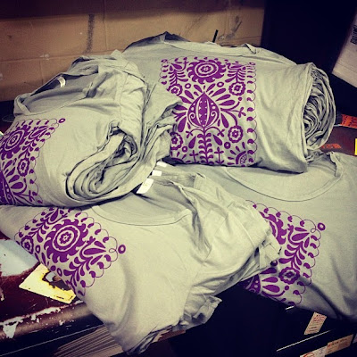 Our+new+Folk+Art+Organic+Long+Sleeve+shirt+is+now+available+for+purchase - Soul Flower's In-House Screen Printing