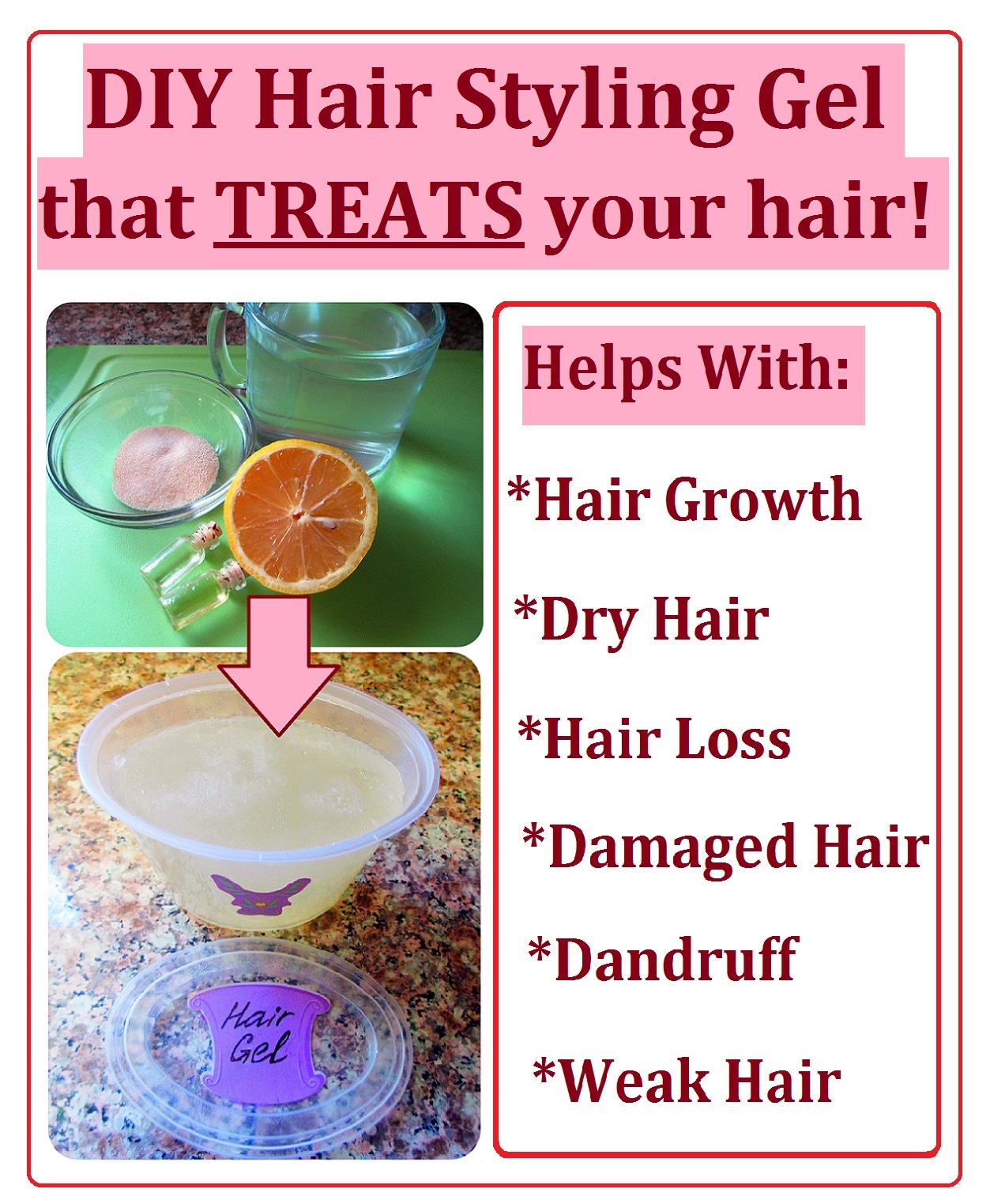 How to Make Hair Styling Gel that TREATS your hair. Easy and Quick DIY How to Make Hair Styling Gel that TREATS your hair. Easy and Quick DIY