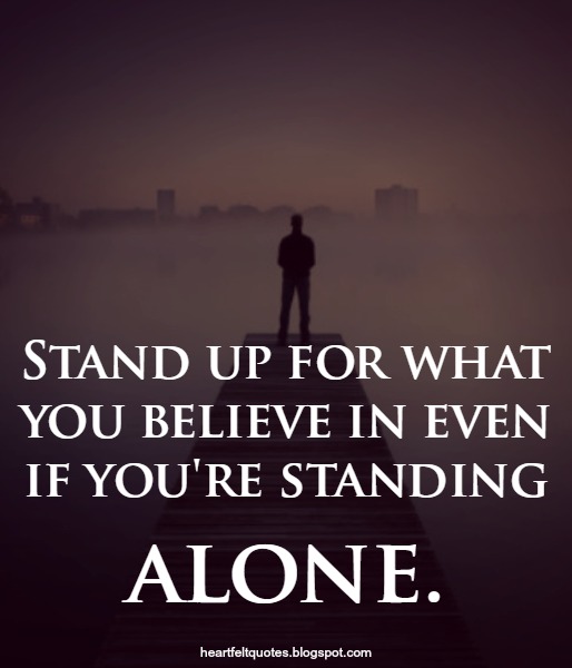 Standing up for god image
