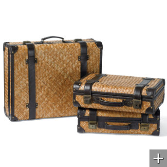 pottery barn suitcases