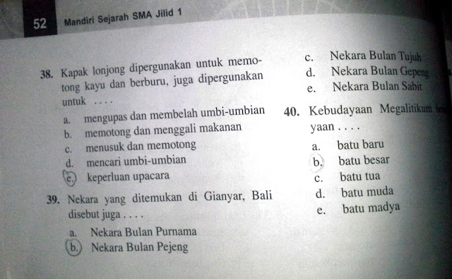 Kunci Jawaban Bab 4 LKS Mandiri Kelas X Soal 4 Soal-Soal Bab 4 LKS Mandiri Kelas X