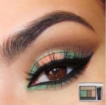  Maquillaje combinando sombras verdes paso a paso ~ Belleza y Peinados