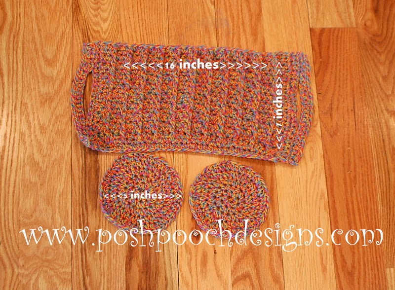 Posh Pooch Designs Dog Clothes: Cylinder Cosmetic Bag Crochet Pattern