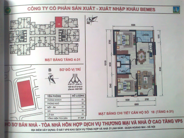 MẶT BẰNG CÁC CĂN HỘ VP5 LINH ĐÀM MẶT BẰNG CÁC CĂN HỘ VP5 LINH ĐÀM