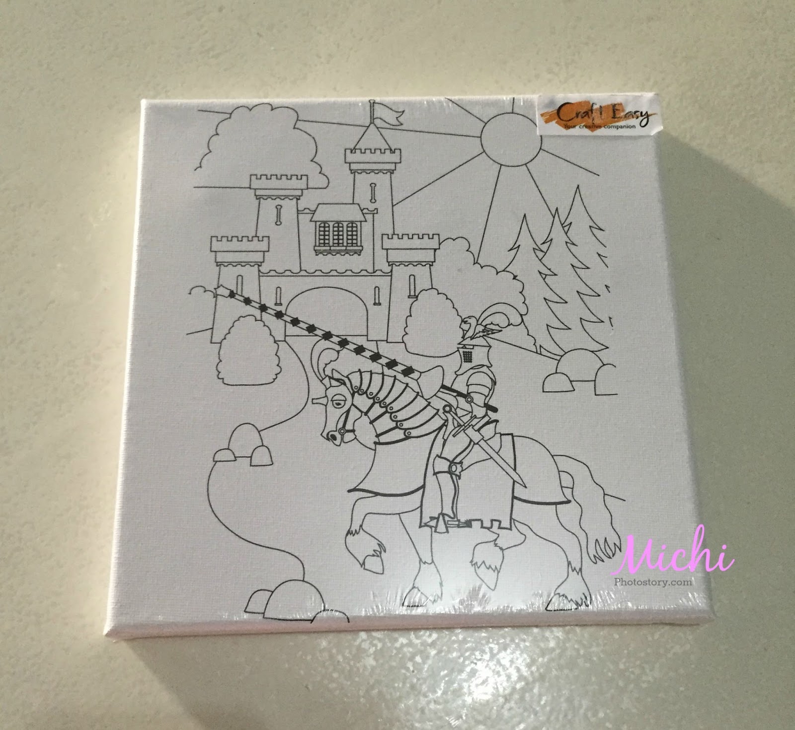 Michi Photostory Craft Easy Canvas Painting Kit