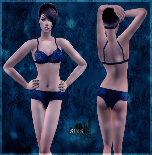  The Sims 2. Женская одежда: нижнее бельё. - Страница 13 16-+Blue+Underwear