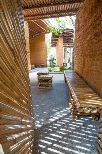 The BES (Bamboo + Earth + Stone) Pavilion by H&P Architects