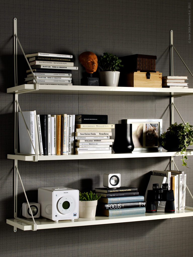 Flex inredning: ekby hylla från ikea