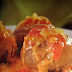 Potatoes covered with sauce (papas chorreadas)