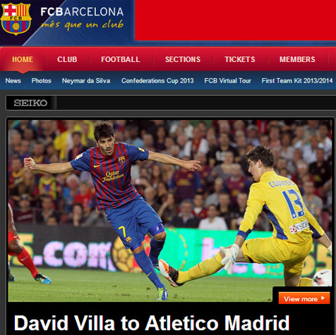 Bursa Transfer David Villa Resmi Milik Atletico Madrid