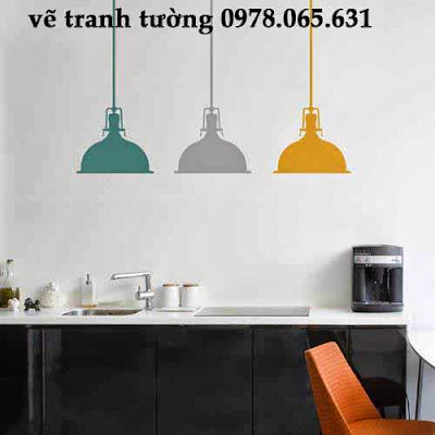 vẽ tranh tường phòng khách vẽ tranh tường phòng bếp