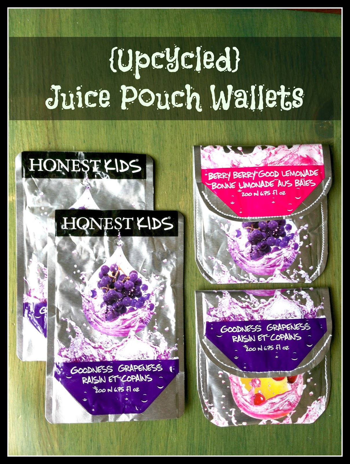 Upcycled Education {Upcycled} Juice Pouch Wallets A Tutorial