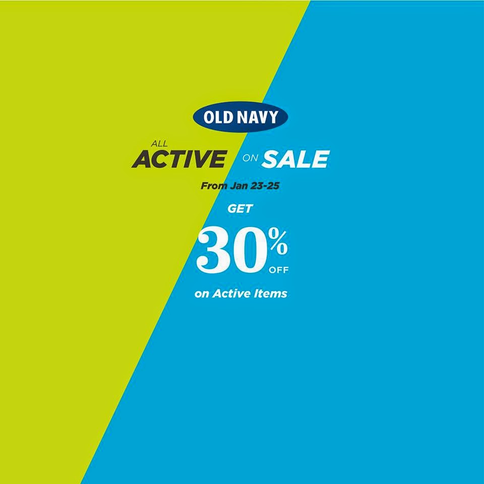 Manila Shopper Old Navy Active Items SALE Jan 2015