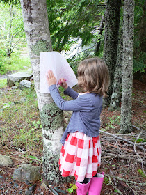 child in the forest drawing