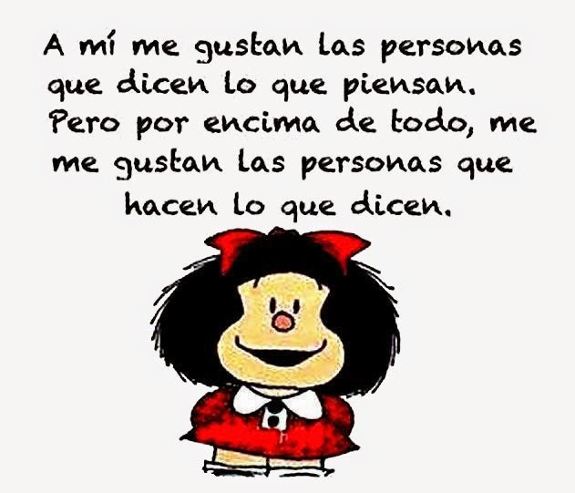 Resultado de imagen de mafalda frases